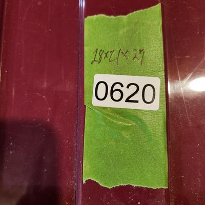 Lot of 2 Totes & lids on 4 rollers 28x21x27