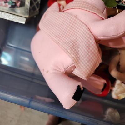 Container full of Vintage Dolls