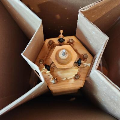 Vintage Weihnachts Pyramide 5 Tier Wooden Christmas Nativity Carousel