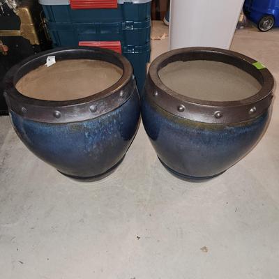 2 Large Heavy Planters never been used