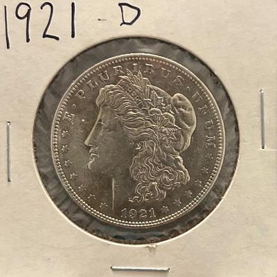 1921 D Morgan Silver Dollar