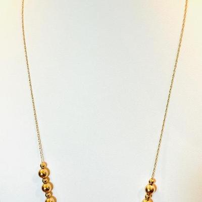 14kt Gold Add A Bead Necklace