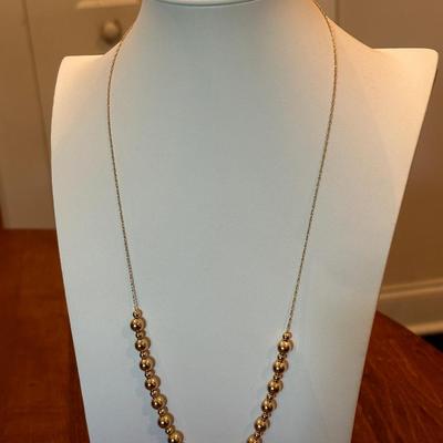 14kt Gold Add A Bead Necklace