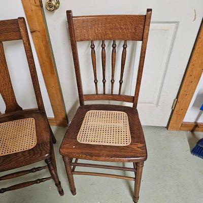Set of Six Oak Chairs (BS-JS)
