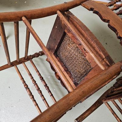 Set of Six Oak Chairs (BS-JS)