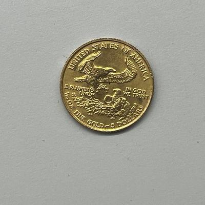 1987 1/10 oz $5.00 American Eagle Gold Coin