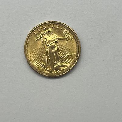 1987 1/10 oz $5.00 American Eagle Gold Coin