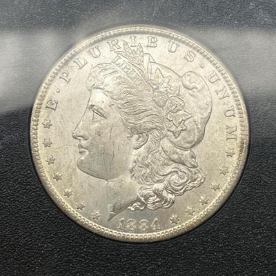 1884-CC Morgan Silver Dollar GSA NGC MS63