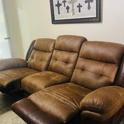 LIKE NEW MESSA Dual Reclining Sofa