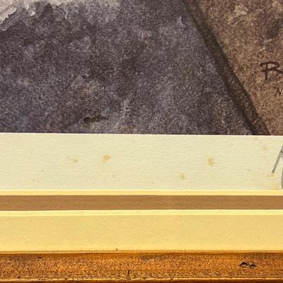 Pencil Signed/Numbered S & W Cafeteria (Asheville) Framed Art (B1-RG)
