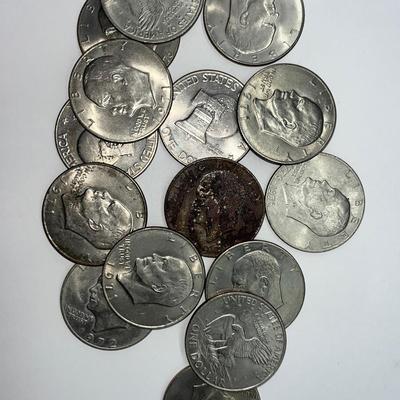 (15) Ike Dollars Mixed Dates
