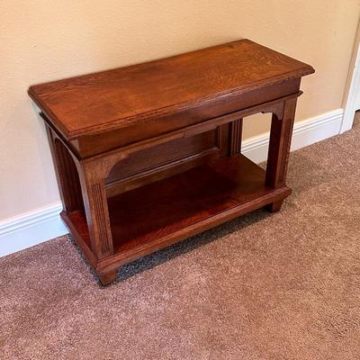 Tiger Oak 2 Piece Antique Mirror
