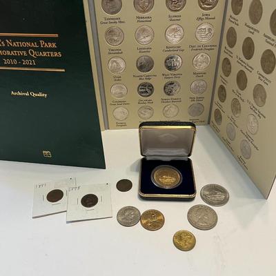 National Park Commemorative Quarters, 1890's Indian Head Pennies & More Coins