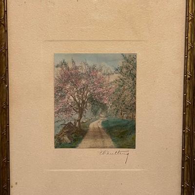 Wallace Nutting Pencil Signed Art (B1-RG)