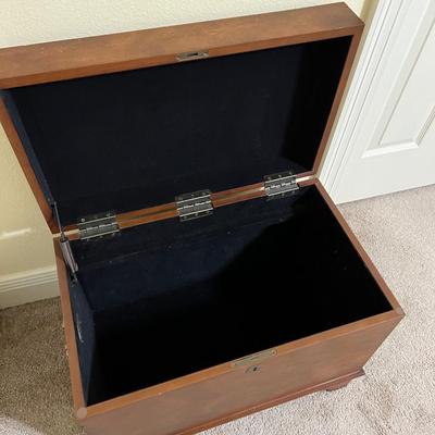 POWELL ~ Life Chest ~ Sold Wood American Flag Trunk