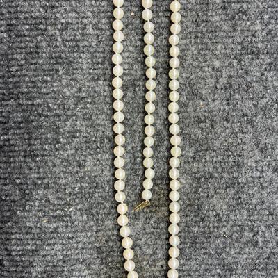 Stunning Antique Ladies 14K Pearl Necklace