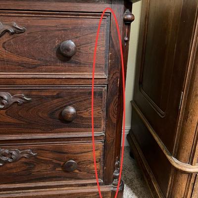 MITCHELL & RAMMELSBERG ~ Solid Dark Walnut Marble Top Chest