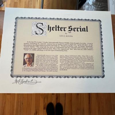 Shelter Serial By Les C. Kouba & ‘Out to Pasture’ Print (LR-RG)