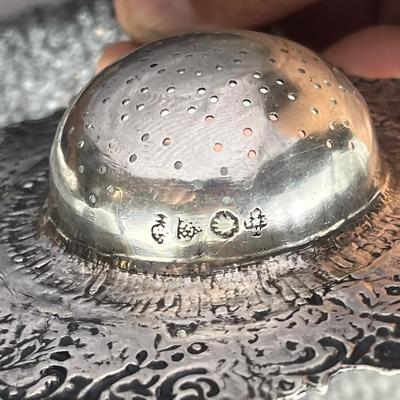 Antique Silver Tea Strainer