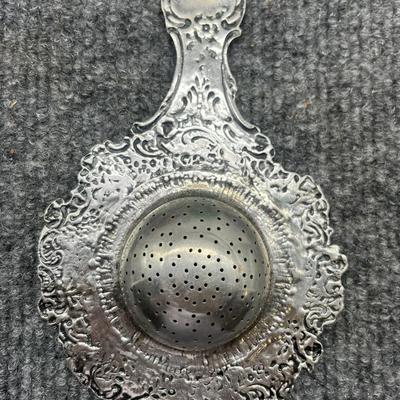 Antique Silver Tea Strainer
