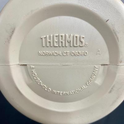 Vintage Large Plastic Thermos tan / brown
