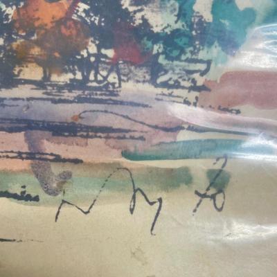 Watercolor of Piazza di Spagna in Rome Italy