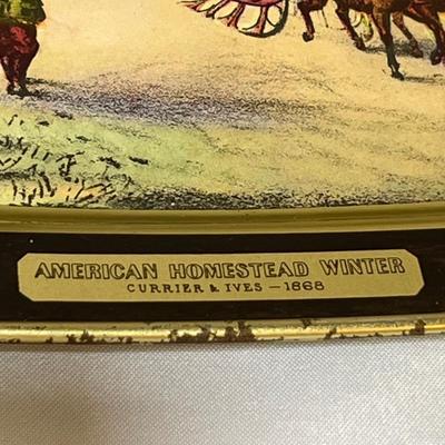 Currier & Ives Prints, Book & Trays (LR-RG)