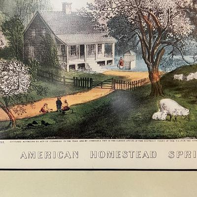Currier & Ives Prints, Book & Trays (LR-RG)