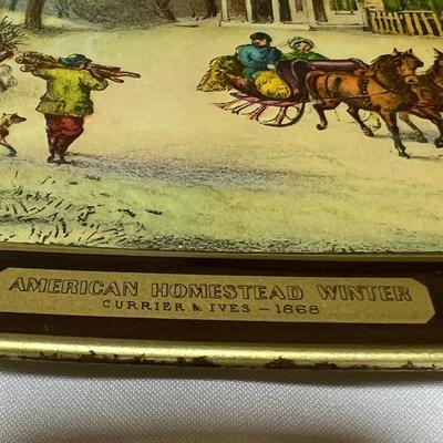 Currier & Ives Prints, Book & Trays (LR-RG)