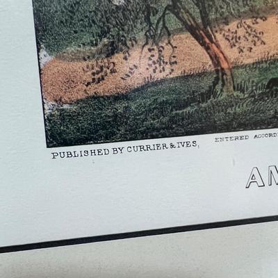 Currier & Ives Prints, Book & Trays (LR-RG)