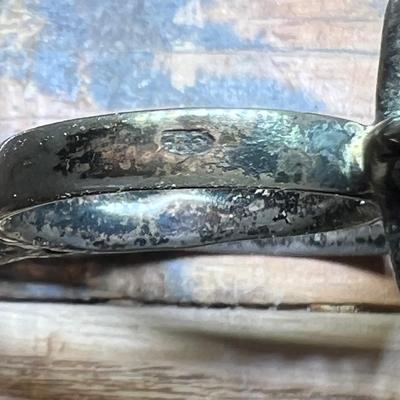 Midwife's Antique Sterling Silver Stork Tongs (LR-RG)