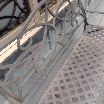 Cast Aluminum Patio Garden Bench