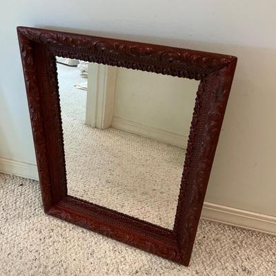Ornamental Wooden Framed Mirror (BB-MK)