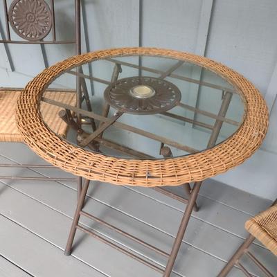 Rattan Patio Three Piece Patio Set