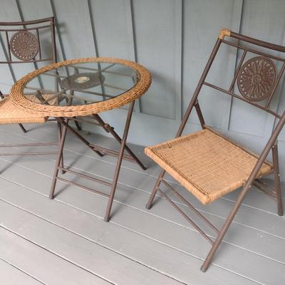 Rattan Patio Three Piece Patio Set