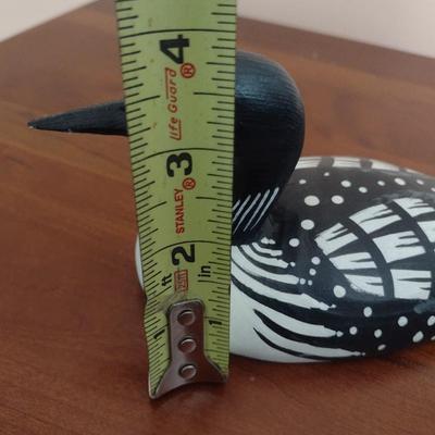Carved Wood Loon Decoy by John Nelson
