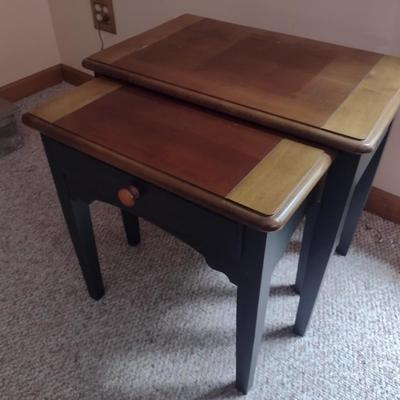 Cherry Wood Top Nesting Table