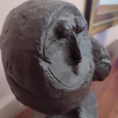 Vintage MCM 1964 Chalkware Austin Productions Owl Statue