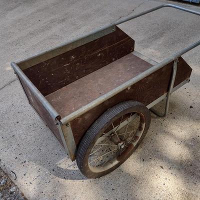 Wood Panel Garden Cart 32"