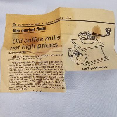 Vintage No.930 King Coffee Mill & Charles Young Scale (BS-JS)