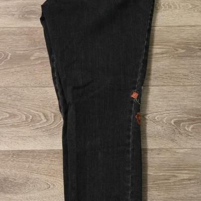 Ana Embroidered Black Skinny Jeans