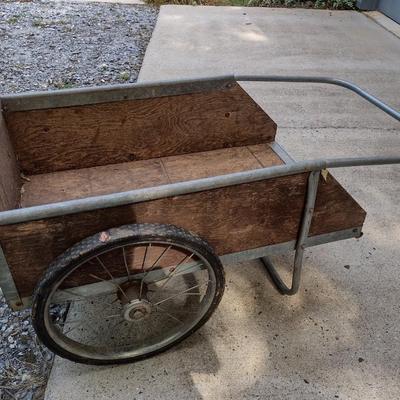 Wood Panel Garden Cart 42"