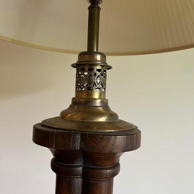 Large Wooden Table Lamp (BD-MK)