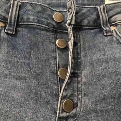 Vince Camuto Straight Leg with Ankle Slit Jeans
