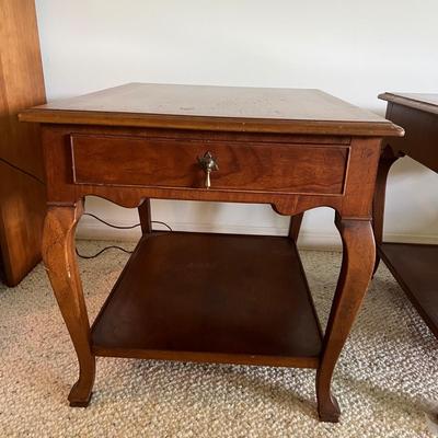 Two Wooden Side Tables (BD-MK)