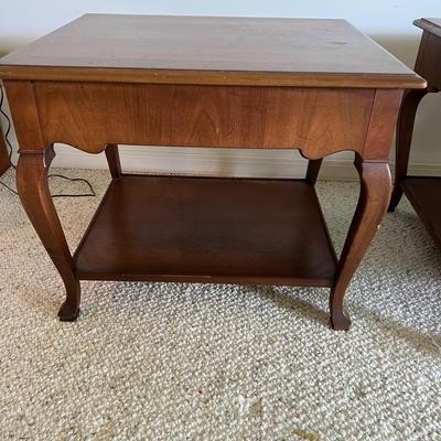 Two Wooden Side Tables (BD-MK)