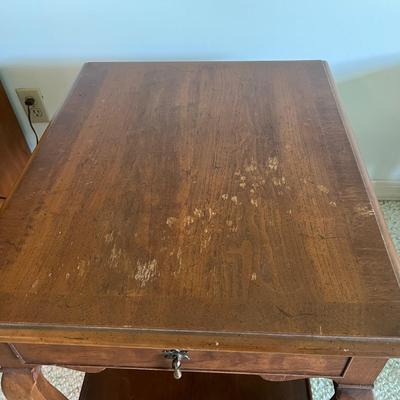 Two Wooden Side Tables (BD-MK)