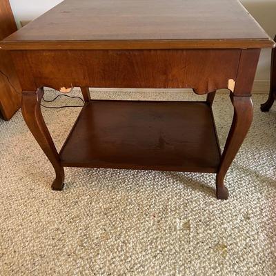 Two Wooden Side Tables (BD-MK)