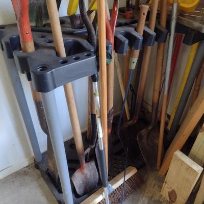 Nice Collection of Garden Hand Tools and Tool Caddy