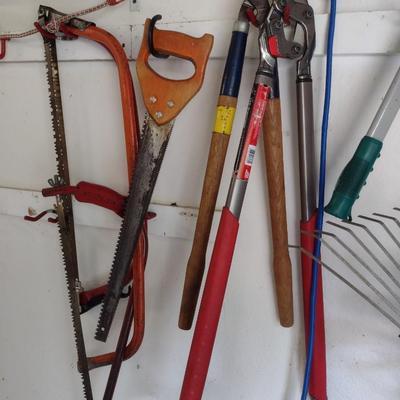 Nice Collection of Garden Hand Tools and Tool Caddy